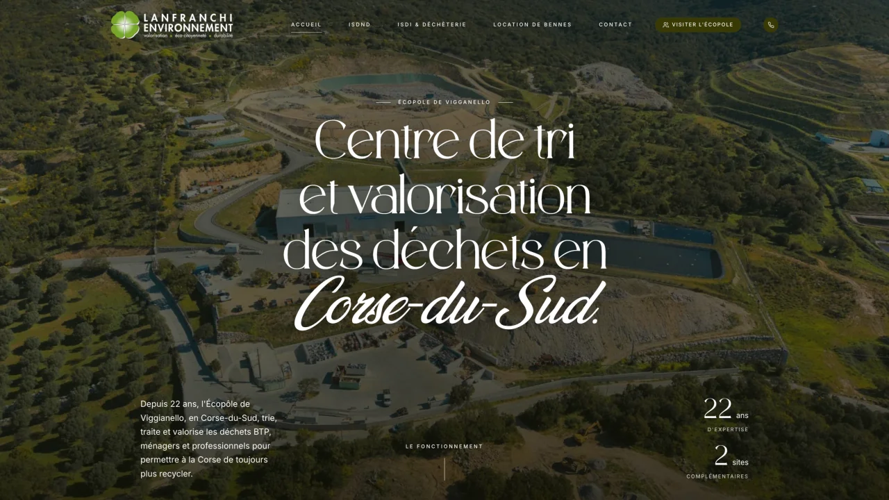 Aperçu du site ISDND Lanfranchi