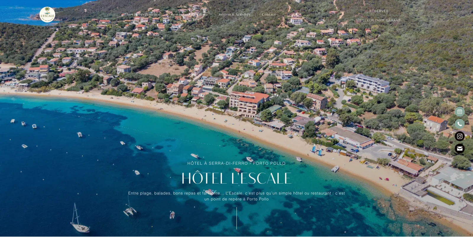 Aperçu du site L'Escale