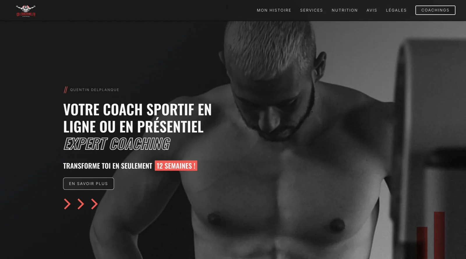 Aperçu du site QD Coaching